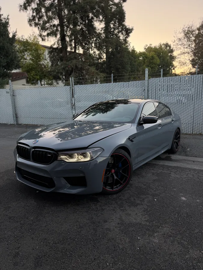 BMW M5 in grey after correction