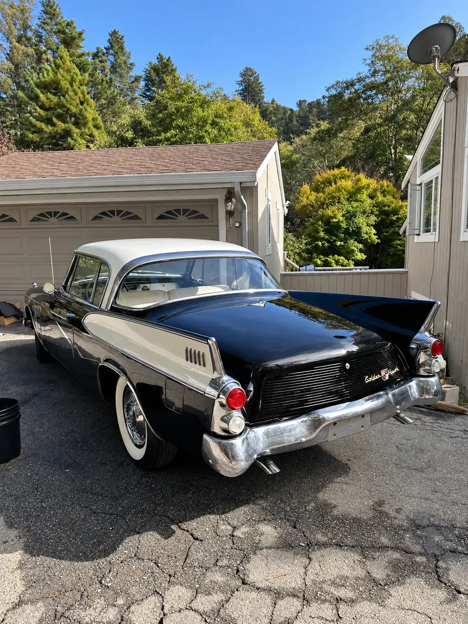 Classic Studebaker, rear fins, detailing gallery, Oka's Car Care, Mountain View