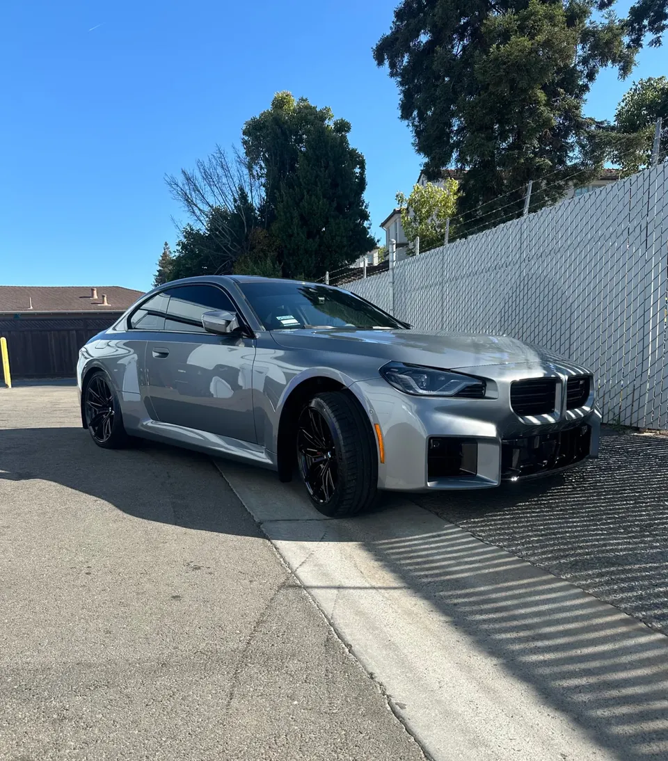 BMW M2 in grey, ceramic coating gallery, Oka's Car Care, Mountain View